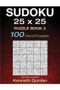 SUDOKU 25 x 25 Puzzle Book 3