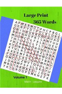 Large Print 365 Words Volume1