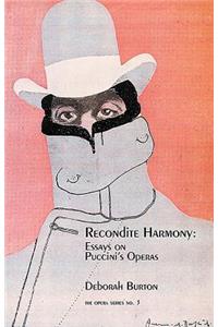 Recondite Harmony: The Operas of Puccini