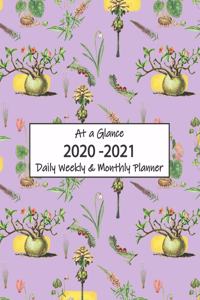 At a Glance 2020-2021 Daily Weekly & Monthly Planner
