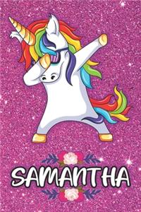 Samantha - Dabbing Unicorn Notebook