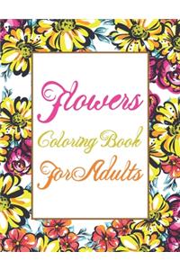 Flowers Coloring Book For Adults