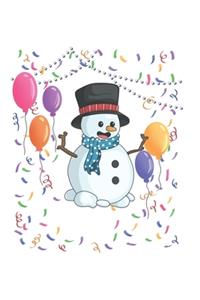 Christmas Snowman Party Notebook