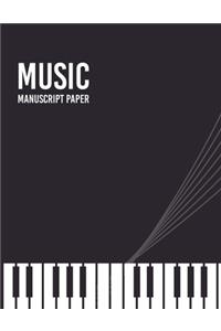 Wide Staff music Manuscript Paper