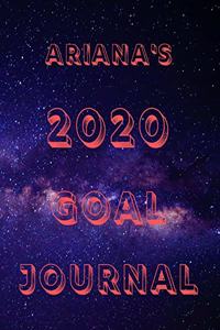 Ariana's 2020 Goal Book