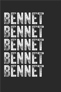 Name BENNET Journal Customized Gift For BENNET A beautiful personalized