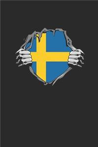 Sweden Flag In The Chest