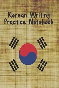 Korean Writing Practice Notebook