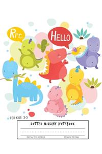 Dotted Midline Notebook For kids 3-5