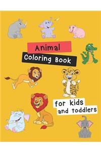 Animal Coloring Book for Kids & Toddlers