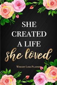 She Created A Life She Loved - Weight Loss Planner