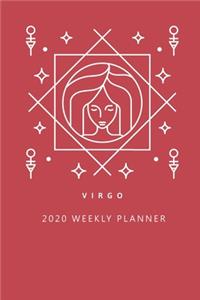 Virgo 2020 Weekly Planner (Red)
