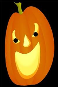 Halloween Pumpkin Jack O Lantern Journal Notebook