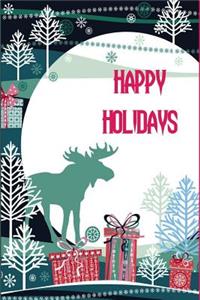 Happy Holidays: Holiday Keepsake Notebook for Family and Friends