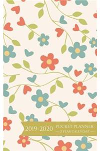 2019-2020 Pocket Planner 2 Year Calendar