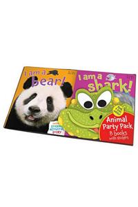 Animal Party Pack: Eight Fantastic Books Each with Colorful Stickers and Animal