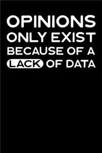Opinions Only Exist Because of a Lack of Data