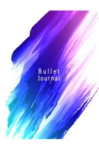 Bullet Journal: Blue and Purple, Colorful, Ink Watercolor, Notebook Journal, Composition Book, Letter Size 8.5 X 11 Inch 110 Page, Unline