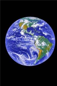 Perfect Earth Globe Blue Marble Space Theme Science Journal