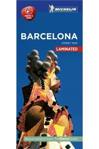 Michelin Barcelona City Map - Laminated