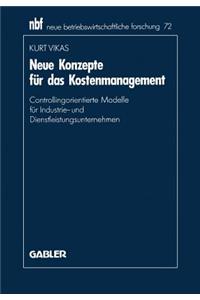 Neue Konzepte für das Kostenmanagement