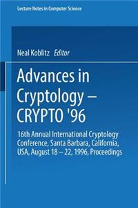 Advances in Cryptology -- Crypto '96