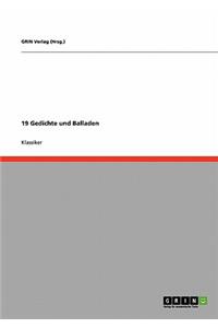19 Gedichte und Balladen