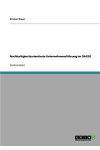Nachhaltigkeitsorientierte Unternehmensführung im DAX30