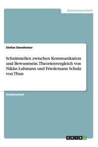 Schnittstellen zwischen Kommunikation und Bewusstsein. Theorienvergleich von Niklas Luhmann und Friedemann Schulz von Thun