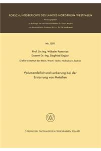 Volumendefizit Und Lunkerung Bei Der Erstarrung Von Metallen