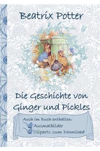 Geschichte von Ginger und Pickles (inklusive Ausmalbilder und Cliparts zum Download)
