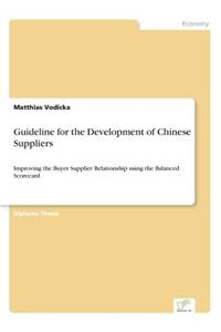 Guideline for the Development of Chinese Suppliers