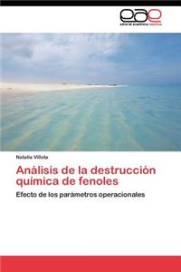 Análisis de la destrucción química de fenoles