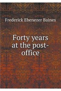 Forty years at the post-office