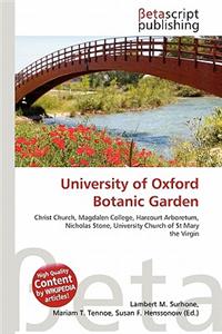 University of Oxford Botanic Garden