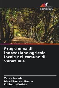 Programma di innovazione agricola locale nel comune di Venezuela