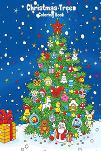 Christmas Trees Coloring book