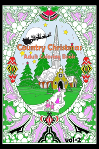 Country Christmas Adult Coloring Book Vol-2