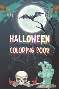 Halloween Coloring Book: Funny & Scary Designs For Kids, Teens & Adults to color on Halloween!