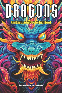 Dragons Fantasy Adult Coloring Book