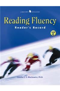 Reading Fluency, Reader's Record a