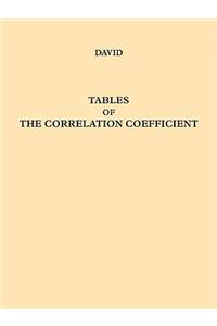 Tables of the Ordinates and Probability Integral of the Distribution of the Correlation Coefficient in Small Samples