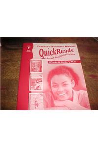 Quickreads Level F Teacher's Resource Manual 2006c