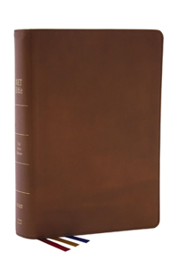 Net Bible, Full-Notes Edition, Genuine Leather, Brown, Indexed, Comfort Print: Holy Bible
