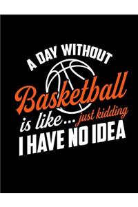 A Day Without Basketball Is Like...Just Kidding I Have No Idea