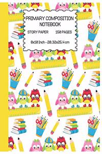 Primary Composition Notebook For Kids
