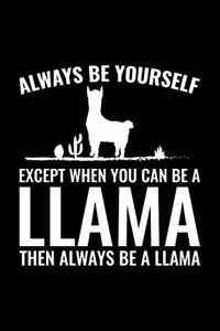 Always Be Yourself Except When You Can Be A Llama Then Always Be A Llama
