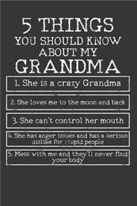 Grandma Grandparent Mothers Day Notebook Journal