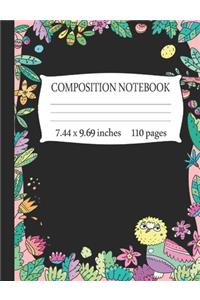 Composition Notebook 7.44 x 9.69 Inches 110 pages