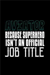 Aviator because superhero isn't an official job title
